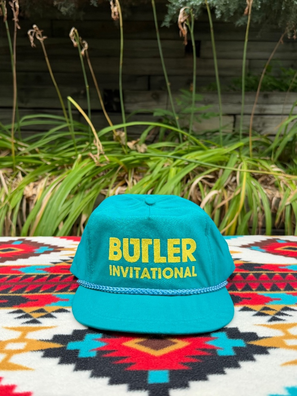 Vintage Butler Invitational Teal Rope Snapback Hat Nylon One Size